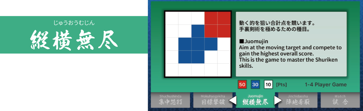 縦横無尽　動く高得点エリアを狙うゲームです